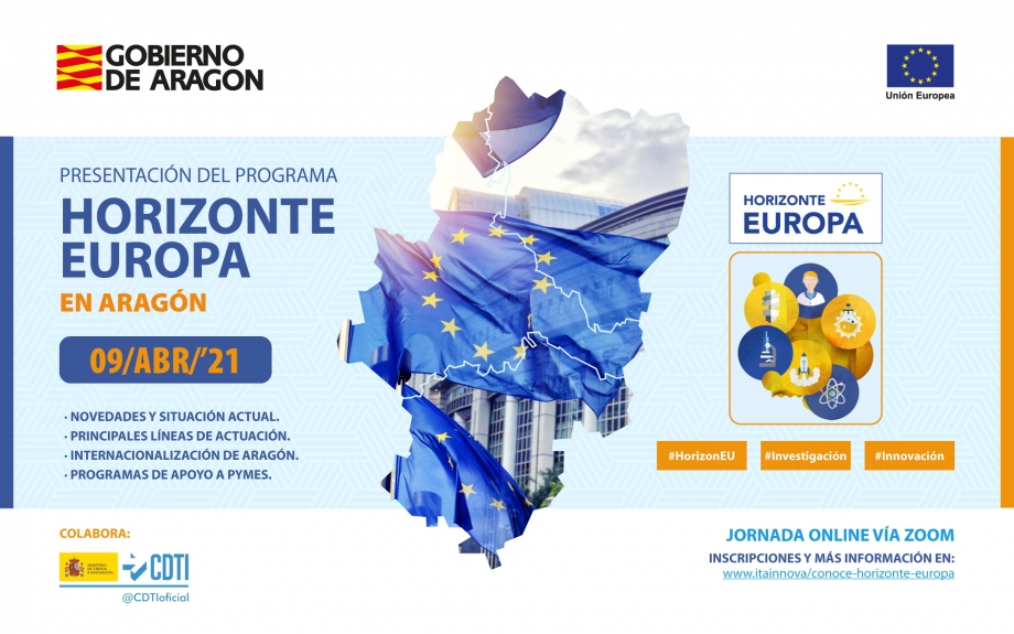 Horizonte Europa abre una oportunidad para impulsar actividades de investigación e innovación en Aragón