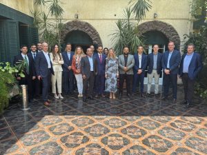 La delegación ha mantenido una reunión de trabajo en la Oficina Económica y Comercial del ICEX en El Cairo
