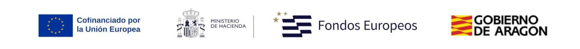 Cofinanciado por la Unión Europea · Ministerio de Hacienda · Fondos Europeos · Gobierno de Aragón