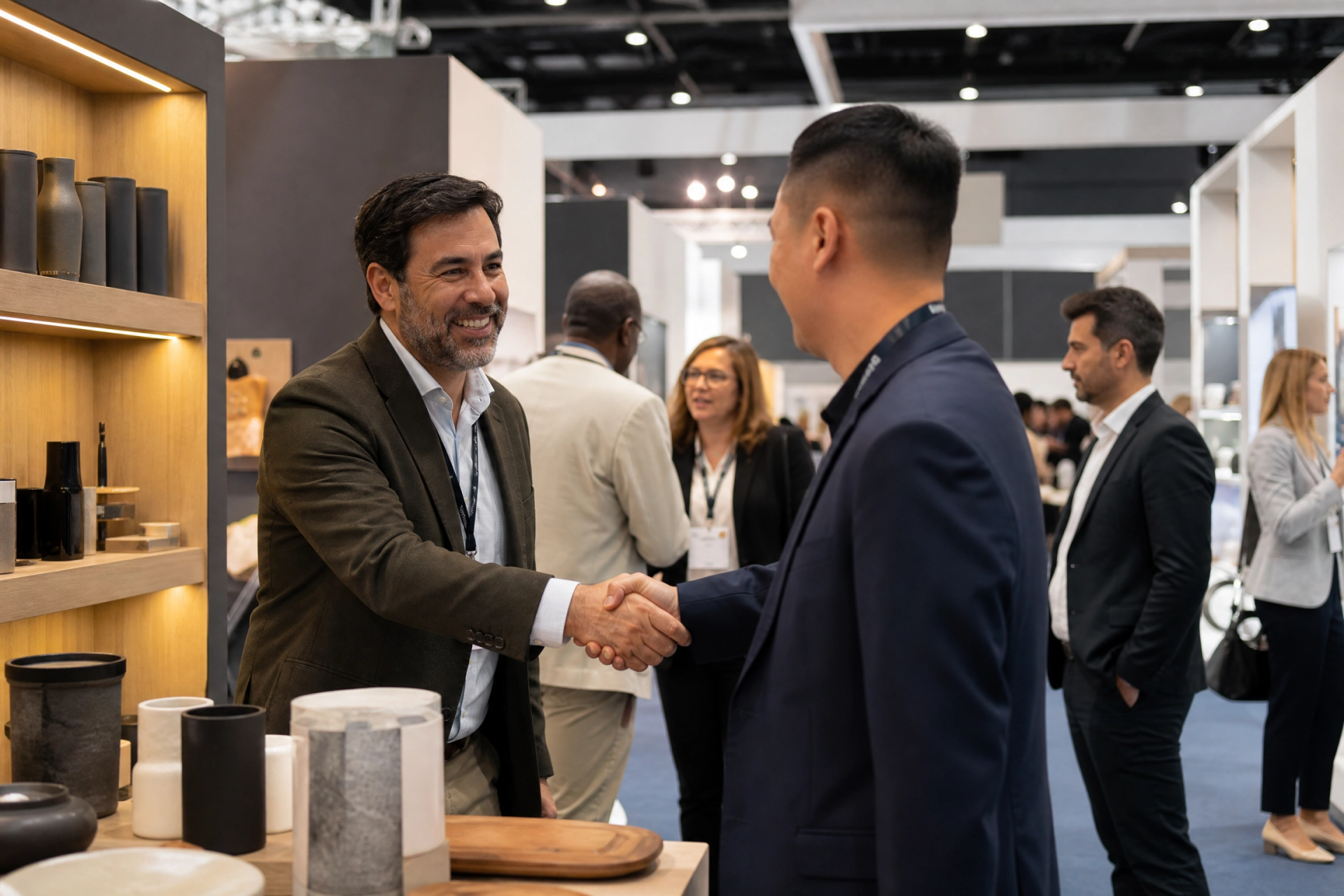Empresario turolense en feria internacional